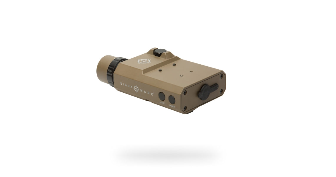 Description image for LoPro Combo Light (Visible and IR) and Green Laser - Dark Earth/Black
