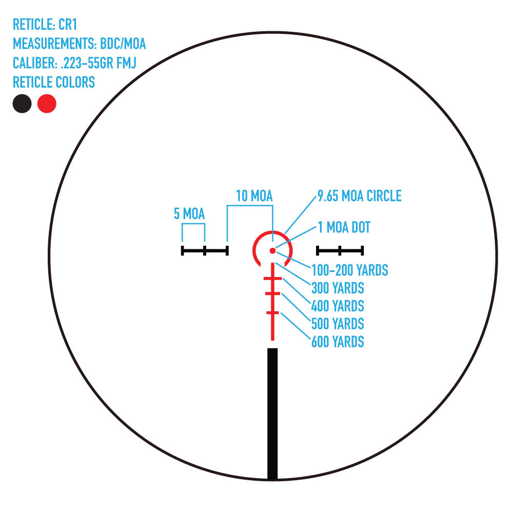 Mira telescópica Presidio 1-6x24 CR1