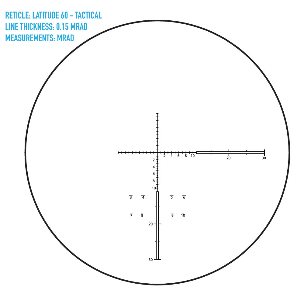 Telescopio táctico Latitude 15-45x60
