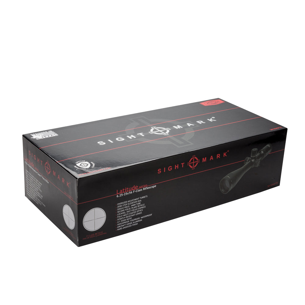 Latitude 6.25-25x56 Scope with F-Class Reticle