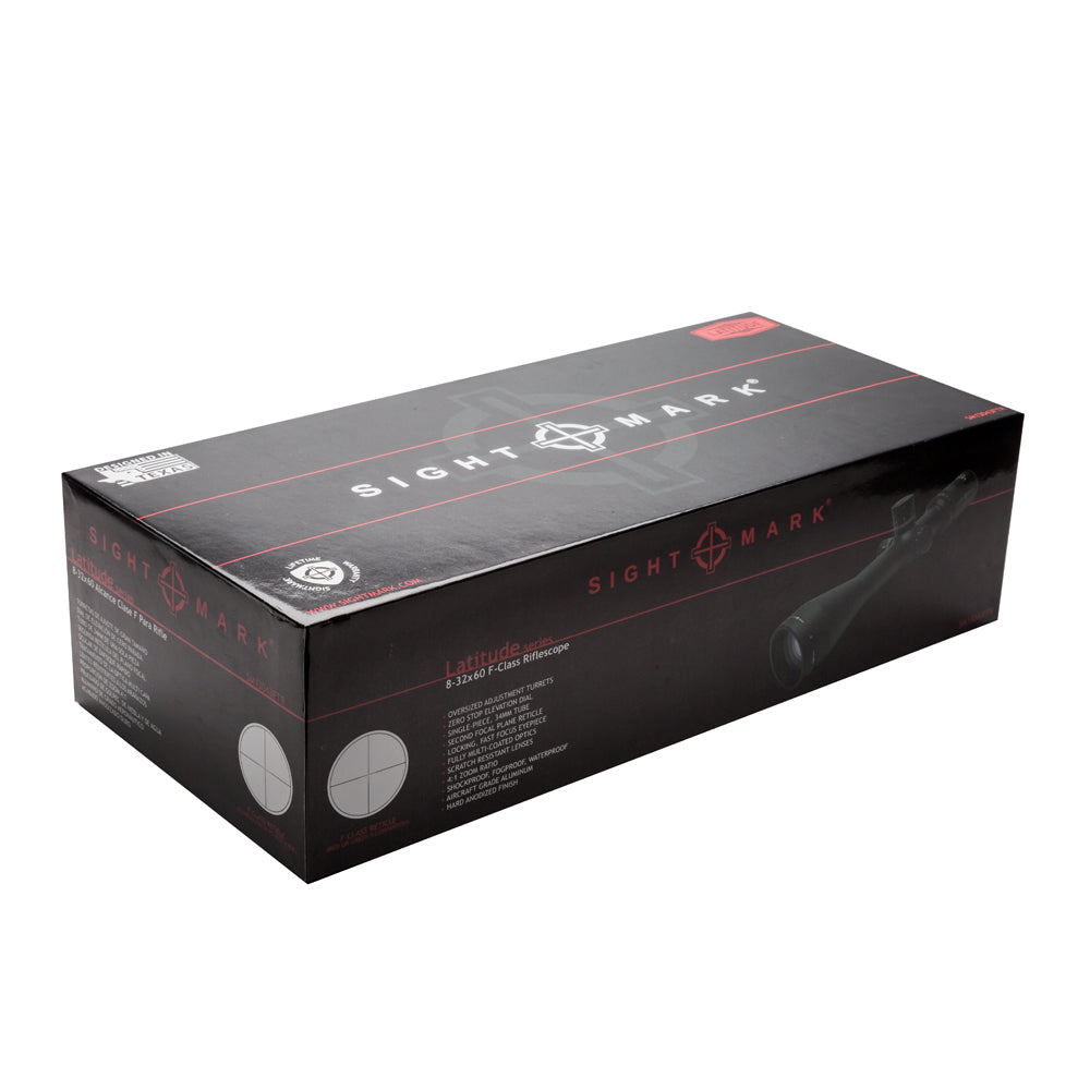 Latitude 8-32x60 Scope with F-Class Reticle