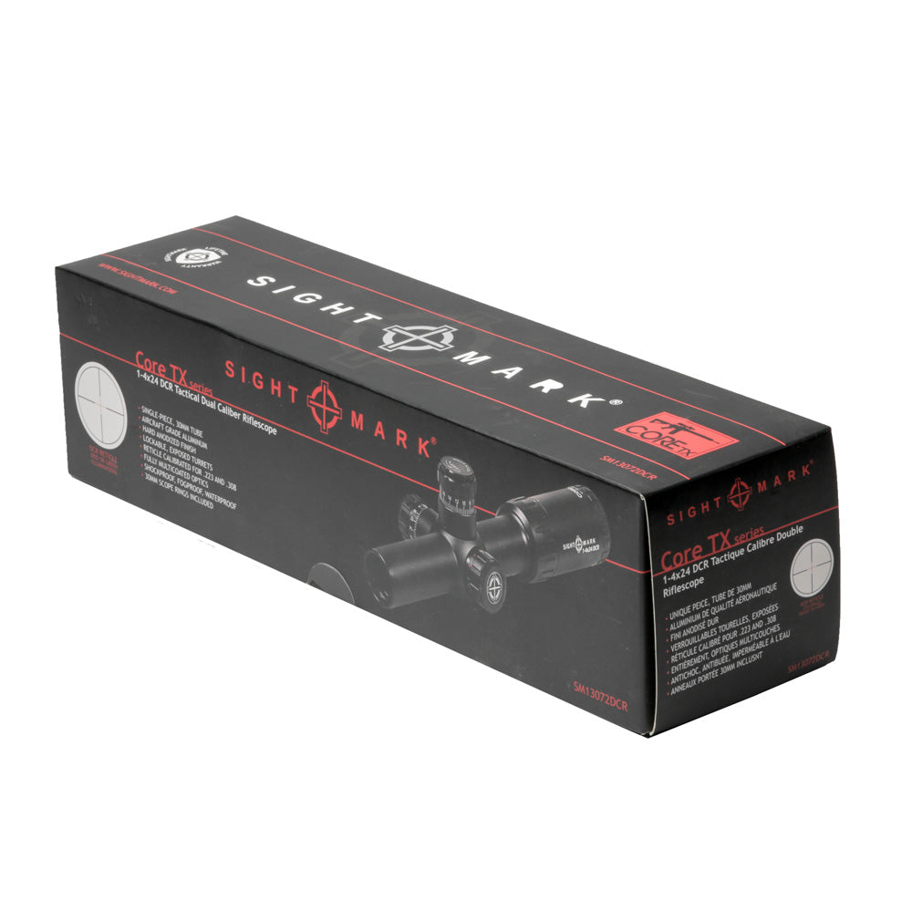Mira telescópica Core TX 1-4x24DCR de doble calibre .223/.308 BDC