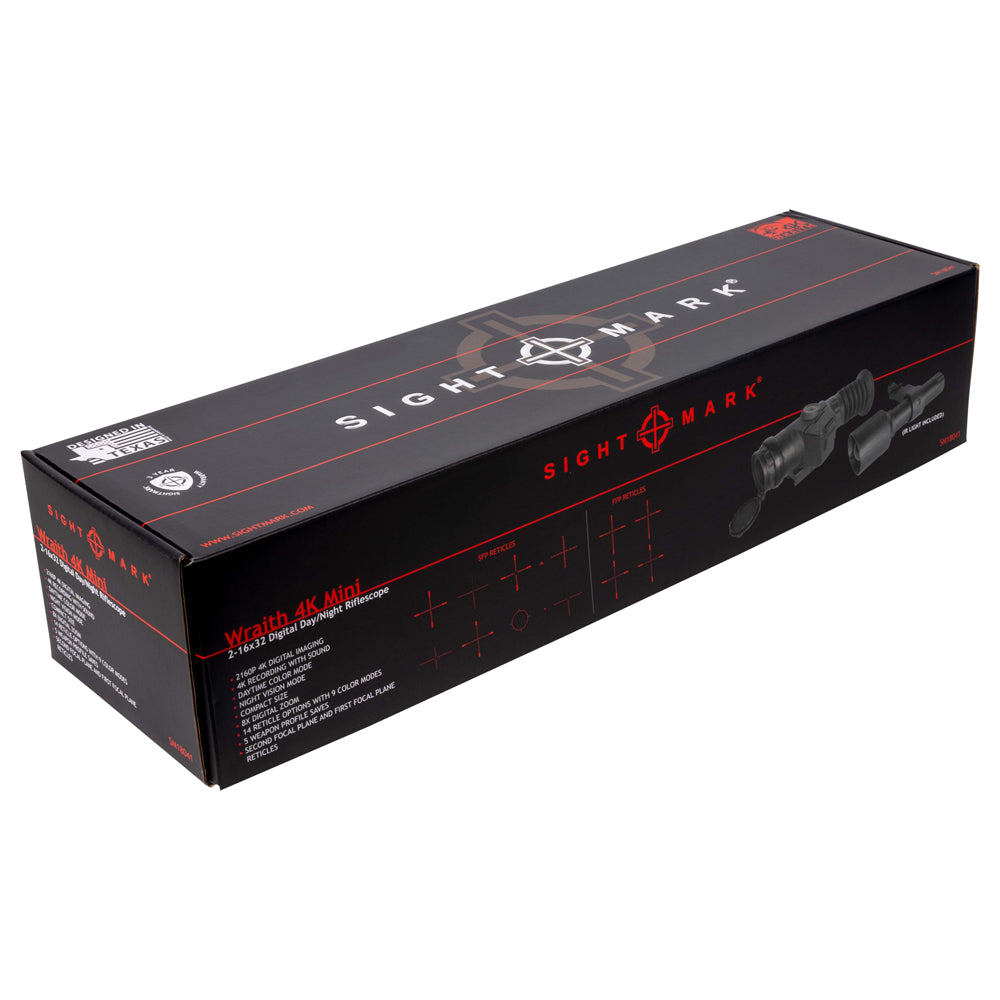 Wraith 4K Mini Digital Rifle Scope, 2-16x32mm - 4-32x32mm