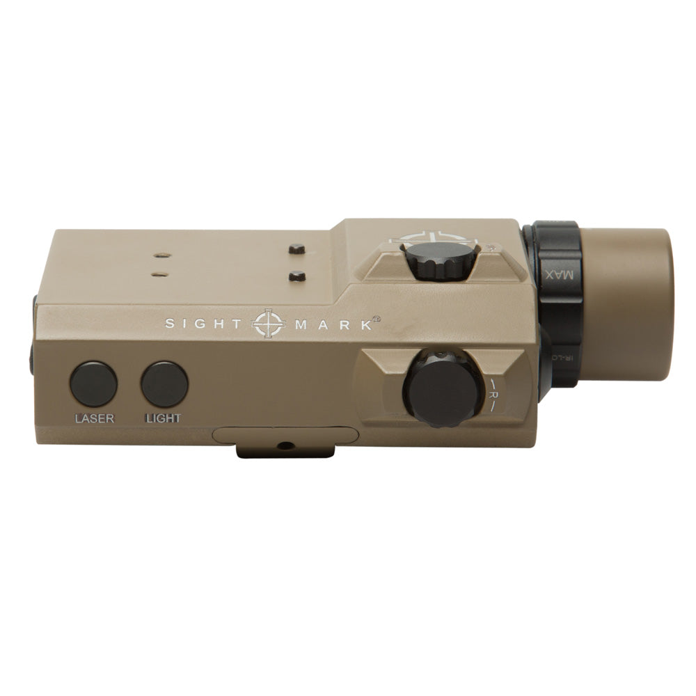 LoPro Combo Light (Visible and IR) and Green Laser - Dark Earth/Black