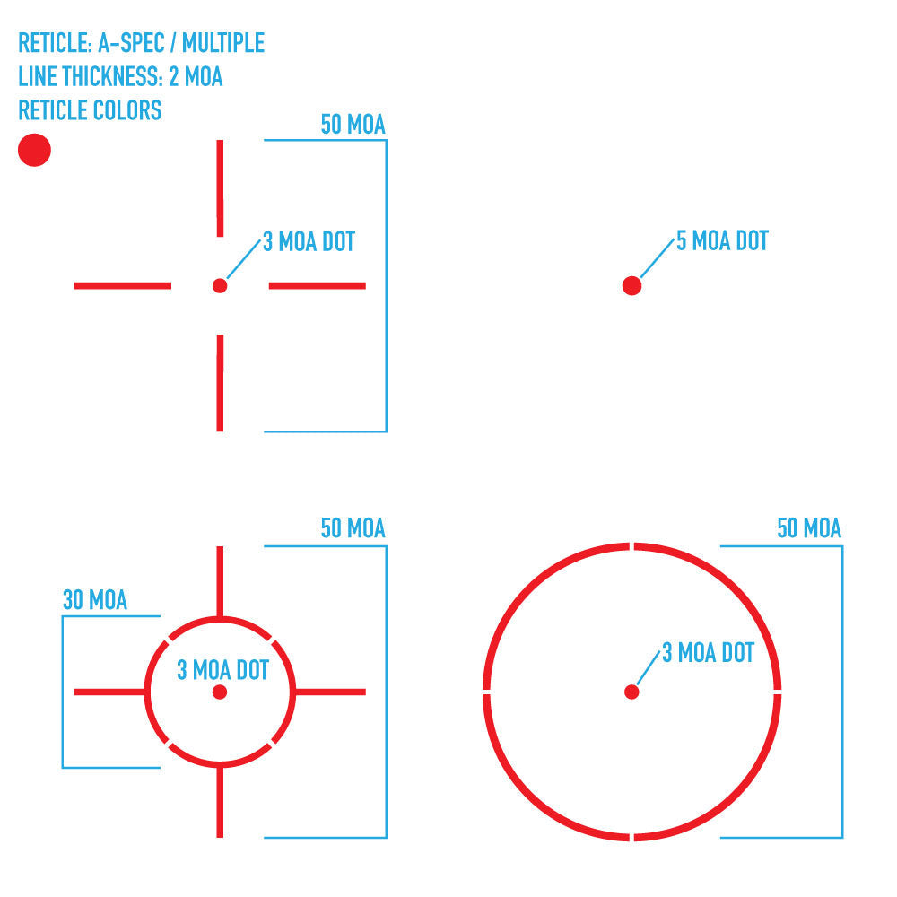 Mira réflex abierta Ultra Shot (A-Spec)