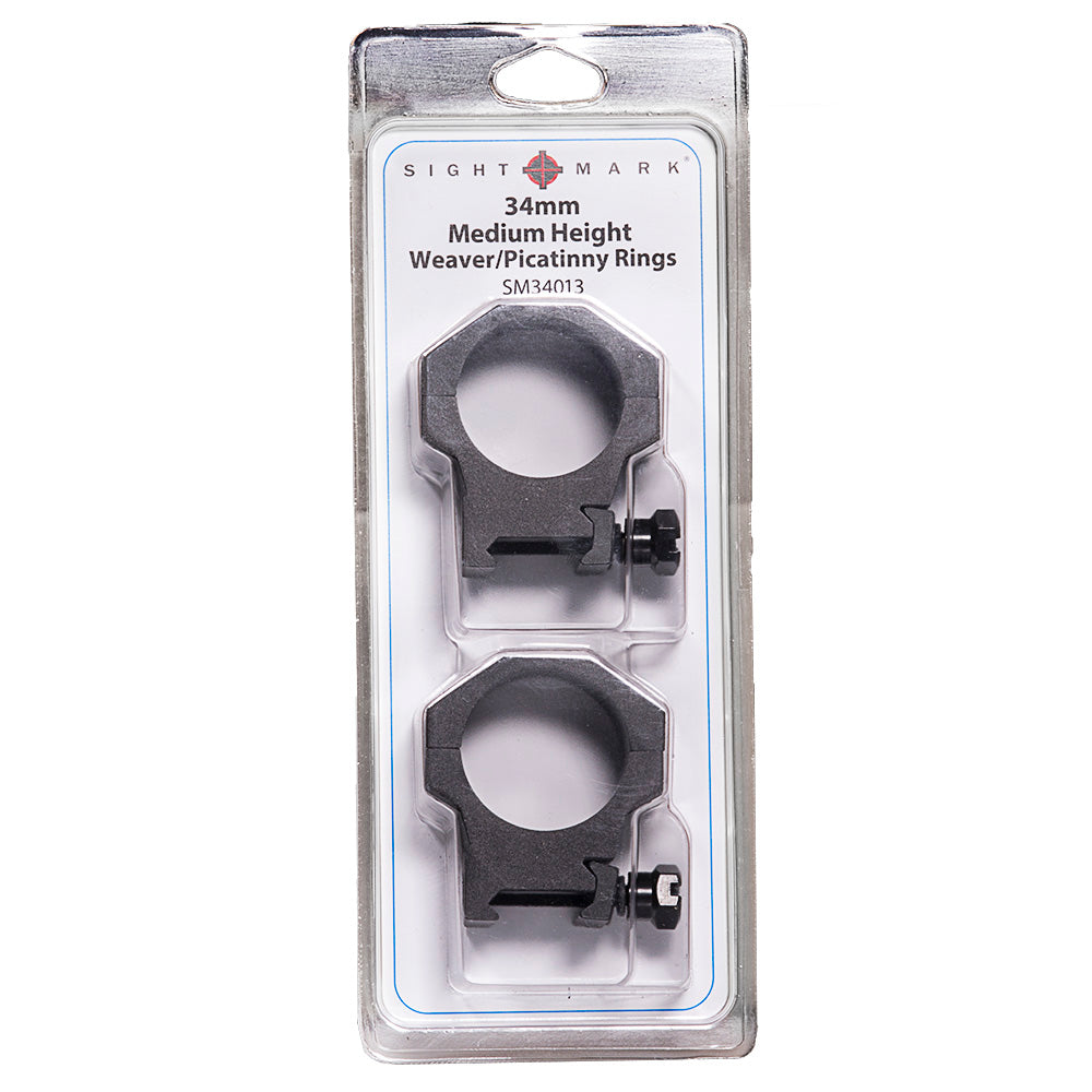 Tactical Mounting Rings - 34mm Medium Height / High Height Picatinny Rings