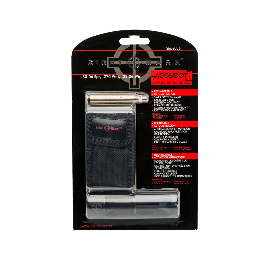 Accudot Red Laser Boresight for .30-06, .270, .25-06