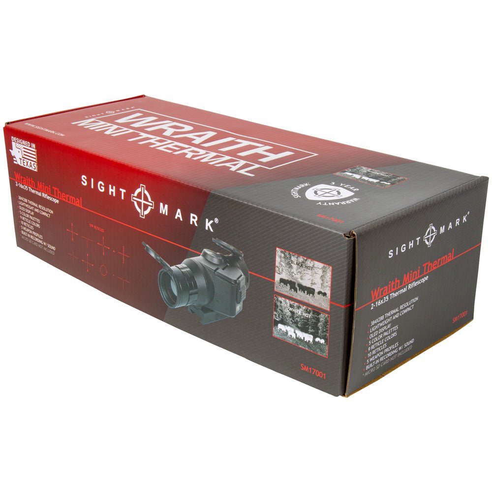 Sightmark Wraith Mini Thermal Riflescope with 384x288 resolution - box view