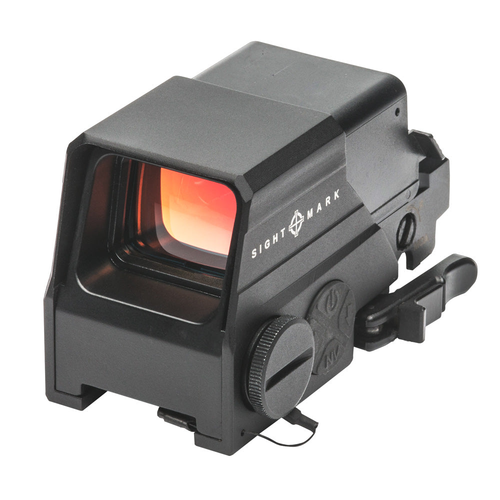 Side view of Ultra Shot M-Spec Pro displaying magnesium alloy construction and control interface