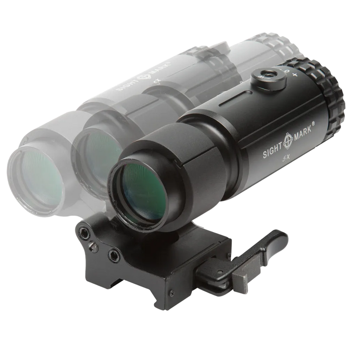 T-5 Magnifier 5X with LQD Flip to Side Mount