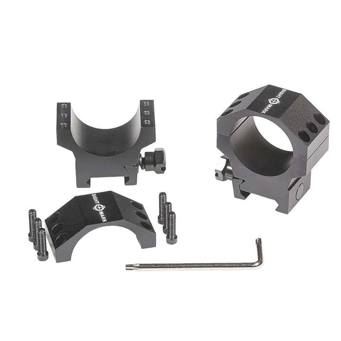 Tactical Mounting Rings - fits 34mm Medium Height / High Height Picatinny Rings
