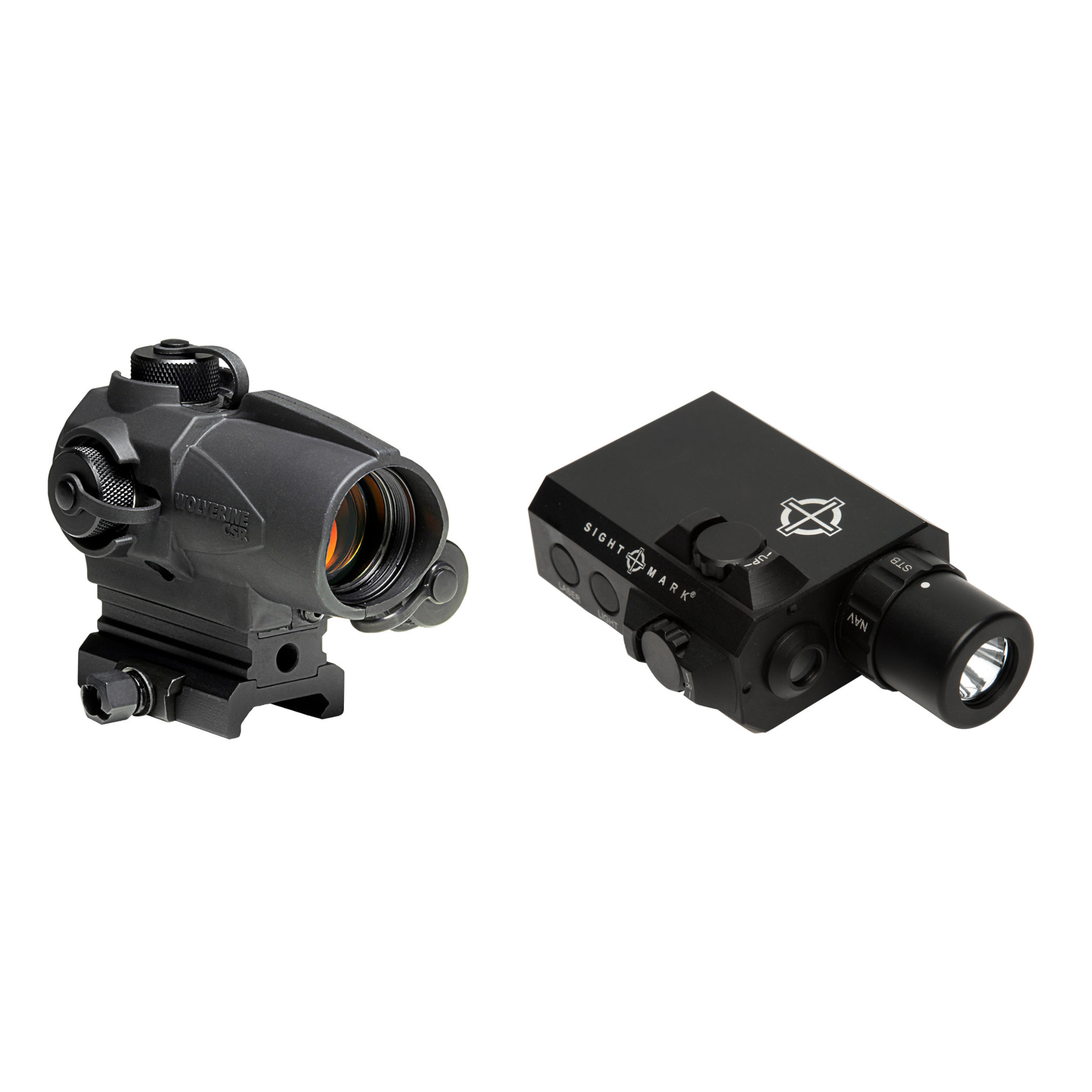 Wolverine CSR + LoPro Mini Combo Flashlight W/ Green Laser