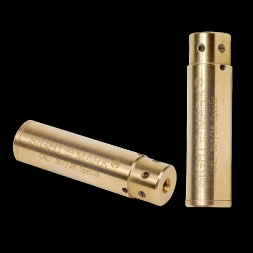 Sightmark .357 3.38 pistol boresight with red laser for revolver and pistol sight alignment
