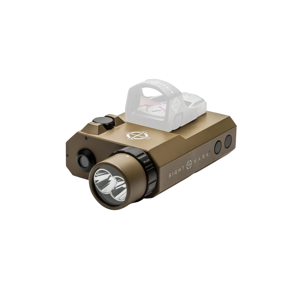 LoPro Combo Flashlight (Visible and IR) with Green Laser Sight