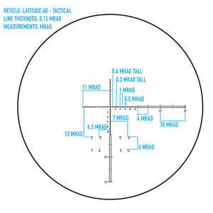 Telescopio táctico Latitude 15-45x60