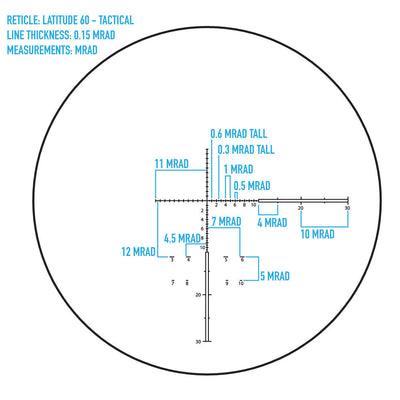 Telescopio táctico Latitude 15-45x60