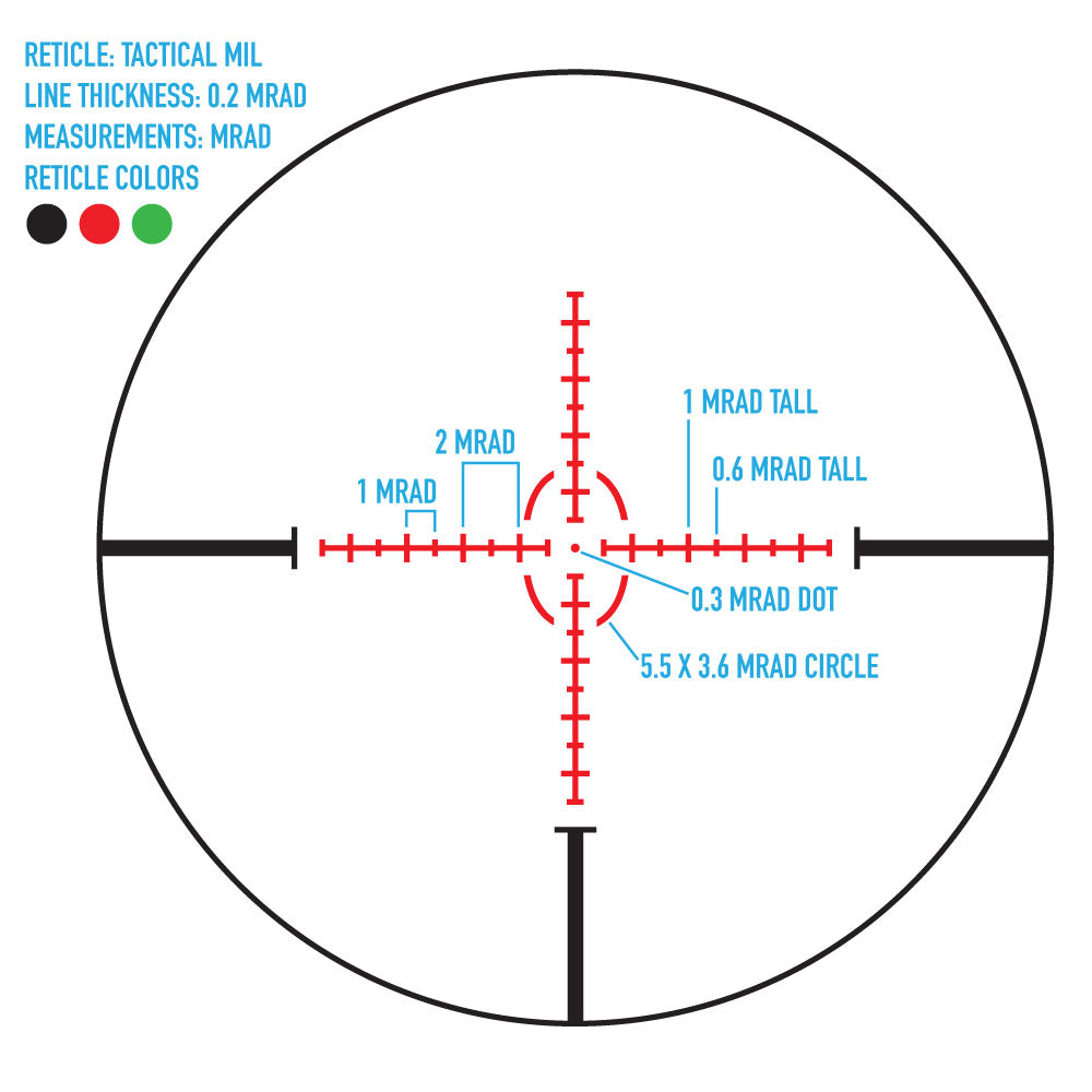 Pinnacle 1-6x24 TMD Rifle Scope