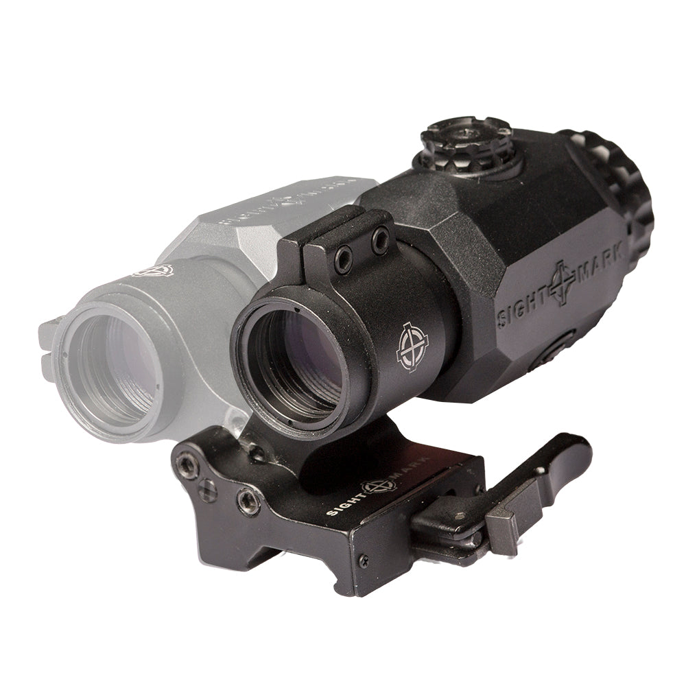 Lupa táctica XT-3 con LQD, montaje abatible lateralmente