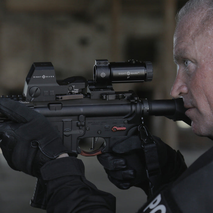 T-3 Magnifier 3X with LQD Flip to Side Mount