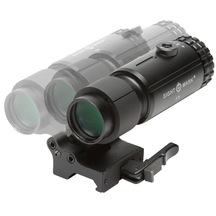 T-5 Magnifier 5X with LQD Flip to Side Mount