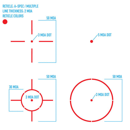 Mira réflex abierta Ultra Shot (A-Spec)