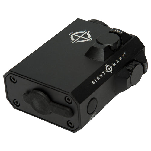 Side profile view of LoPro Green Laser showing compact design and adjustment controls