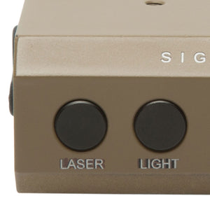 view of LoPro Combo laser sight displaying control buttons