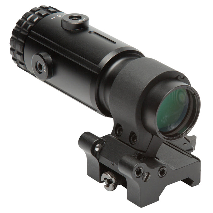 T-5 magnifier in active shooting position demonstrating 200-yard engagement capability