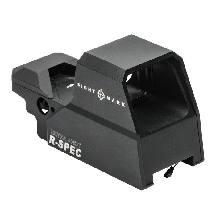 Sightmark Ultra Shot R-Spec reflex sight with wide-angle lens system and unlimited eye relief
